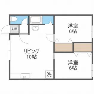 コーポひまわりB【0101号室】の間取り