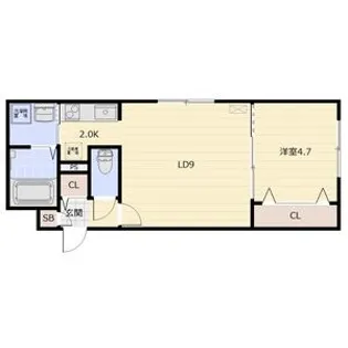 blanche neige trois【1階】の間取り