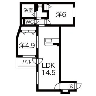 GRAN MODE学園前【1階】の間取り