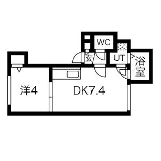 アクアマーレ豊平公園【2階】の間取り