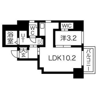 レガーロ札幌ステーション【10階】の間取り