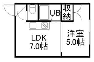 レジデンス静【4階】の間取り