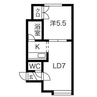 フォレスト北郷【2階】の間取り