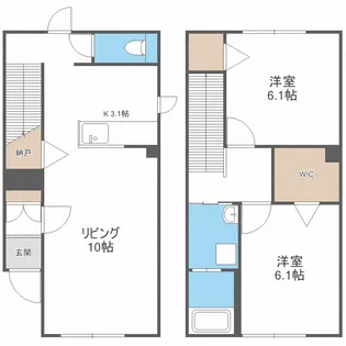LA・FORTE向ヶ丘【1階】の間取り