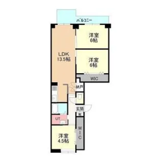 ドゥロワイヤル【2階】の間取り