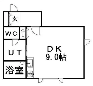 ステート平和通【102号室】の間取り