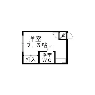 北24条駅ハウス【205号室】の間取り