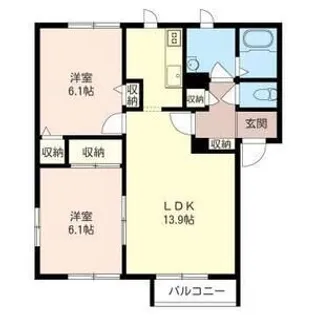 ポート森林公園A【101号室】の間取り