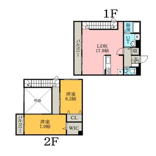 グランメール東札幌東館【4階】の間取り