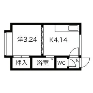 アーバンハイムB棟【11号室】の間取り