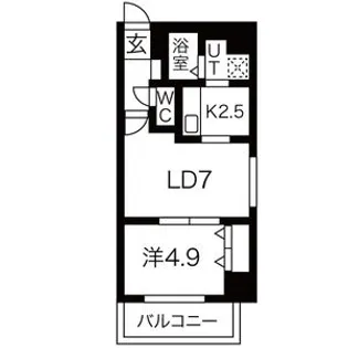 J・STAR HONGOU(旧ラ・パルマ本郷)【501号室】の間取り