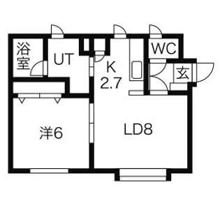 ラキア21【301号室】の間取り