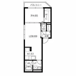 ALEGRIA月寒(アレグリア月寒)【4階】の間取り