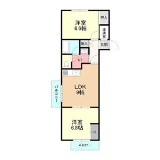 ハイツシャトー【4階】の間取り