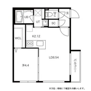 EDGE SPARK(エッジスパーク)【0401号室】の間取り