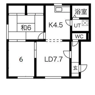 ハイム北(ハイムキタ)【202号室】の間取り