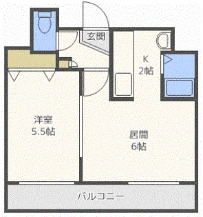 CASA LAGO【00406号室】の間取り