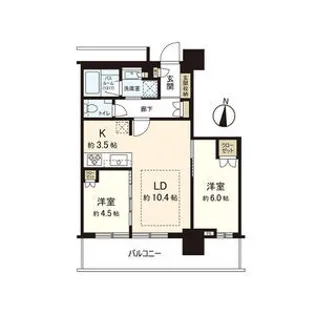 ライオンズタワー札幌【20階】の間取り