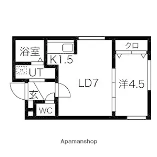 メトロ南平岸駅前【4階】の間取り
