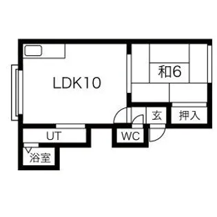 シティコート89【205号室】の間取り