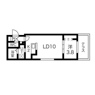 WHITE SPANKER南郷7丁目(ホワイトスパンカー南郷7丁【1階】の間取り