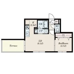 SーRESIDENCE南郷NORTH【101号室】の間取り