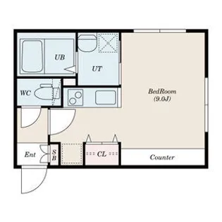 LUXY南郷(ラクシィナンゴウ)【1階】の間取り