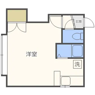 ヴェルディ厚別【102号室】の間取り