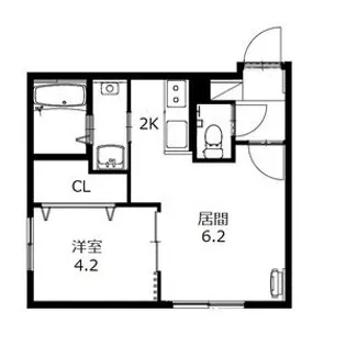 PROUD菊水【3階】の間取り