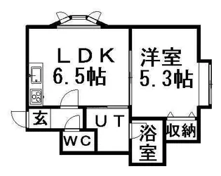 ミレニアム学園前【202号室】の間取り