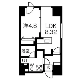 ルラシオン札幌駅前【701号室】の間取り