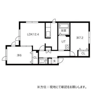 アセット21【0102号室】の間取り