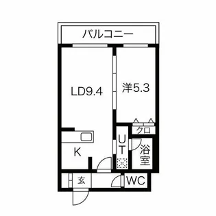 アルファスクエア福住2条【2階】の間取り