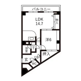 西岡サンマウンテンシャトー【206号室】の間取り