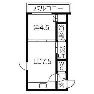 アローム南郷【202号室号室】の間取り