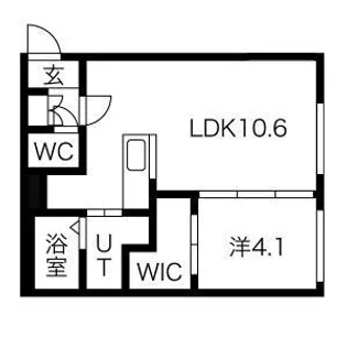 ノイエ南郷【1階】の間取り