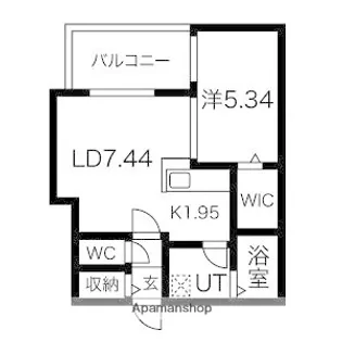 クラス美園【4階】の間取り