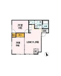 VERDY KITANO AB【2階】の間取り