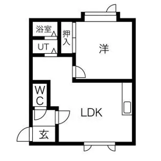 コーポ大浦【203号室】の間取り