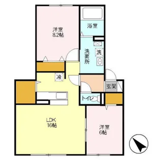 マルシェⅢⅤ ⅢⅤ【III20号室】の間取り