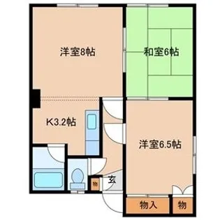 コーポよしだB【102号室】の間取り