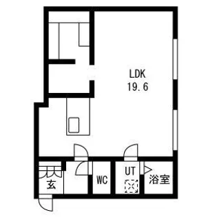 ピオネロ月寒【4階】の間取り