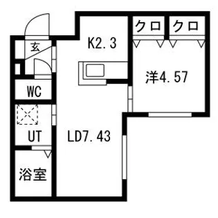 ラデュレひばりが丘【3階】の間取り