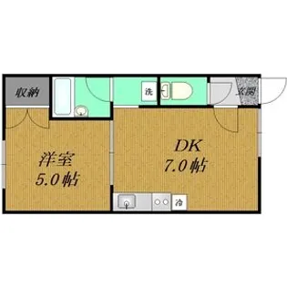 ルーベデンス月寒【101号室】の間取り