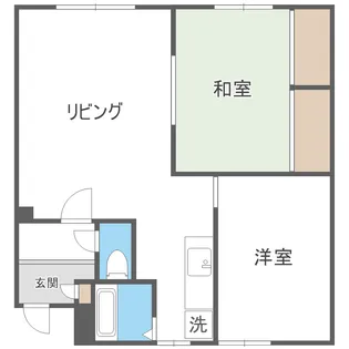 フラワーハイツ【202号室】の間取り