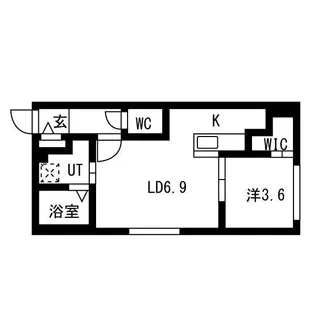 AREA西岡51【3階】の間取り