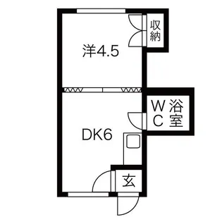 ホワイトハウス【202号室】の間取り