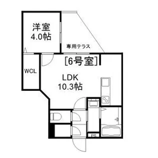 Alivis美園【1階】の間取り