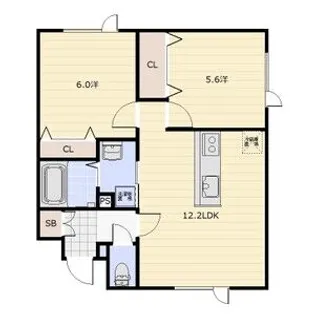 EIE月寒西【3階】の間取り