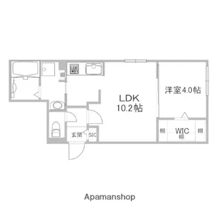 ブランシャール菊水HD【4階】の間取り